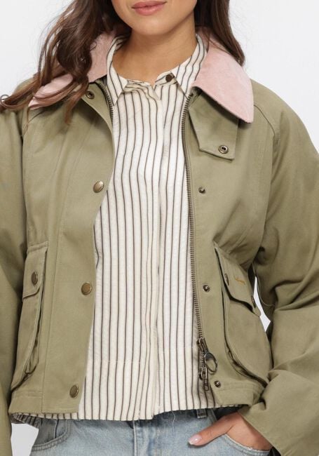 Olijf BARBOUR Jassen CROPPED BEADNELL CASUAL JACKET - large
