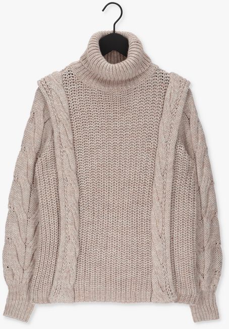 Beige OBJECT Trui EVERLY L/S KNIT PULLOVER - large