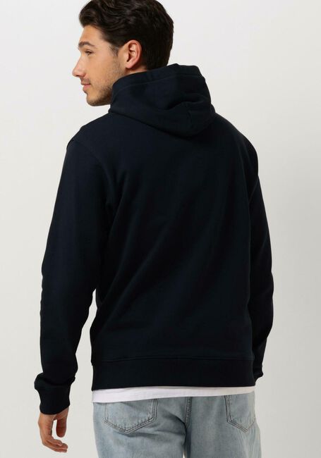 Donkerblauwe SCOTCH & SODA Sweater ESSENTIAL LOGO BADGE HOODIE - large