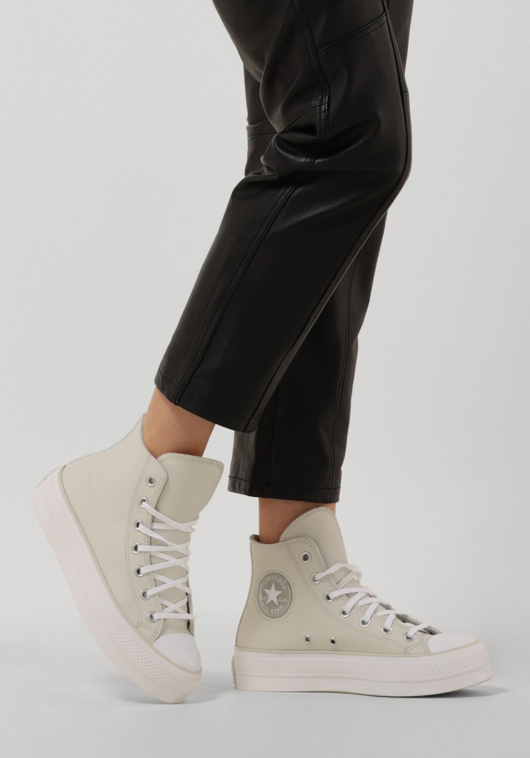 Converse all stars beige hoog sales