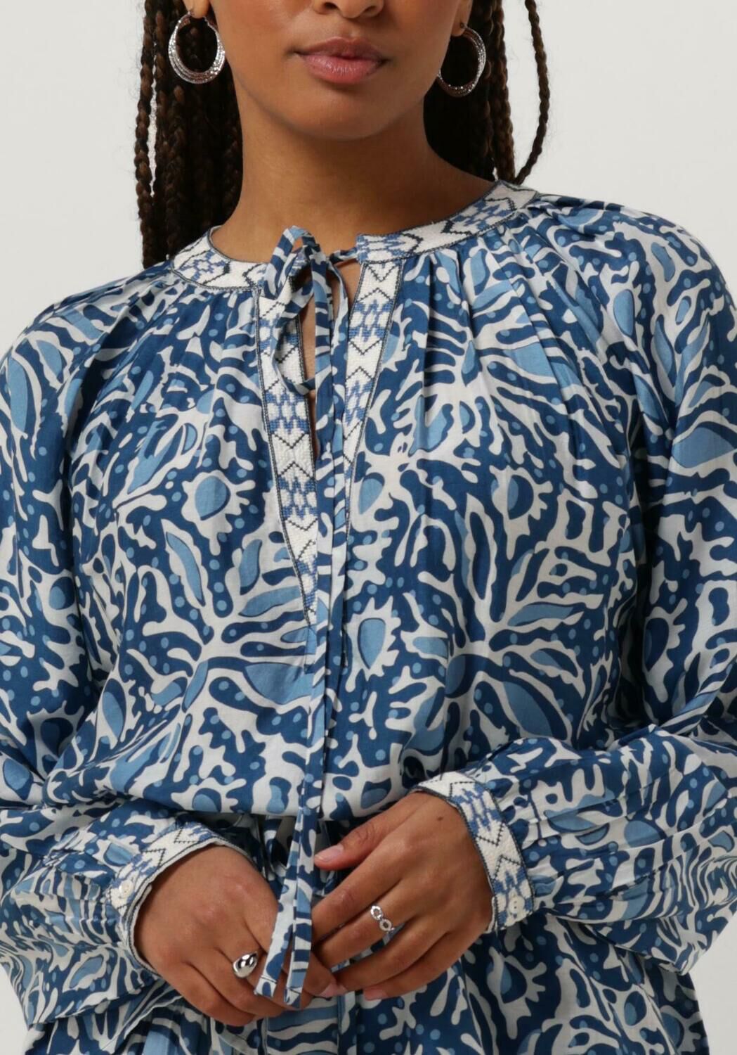 IBANA Dames Blouses Tarza Lichtblauw