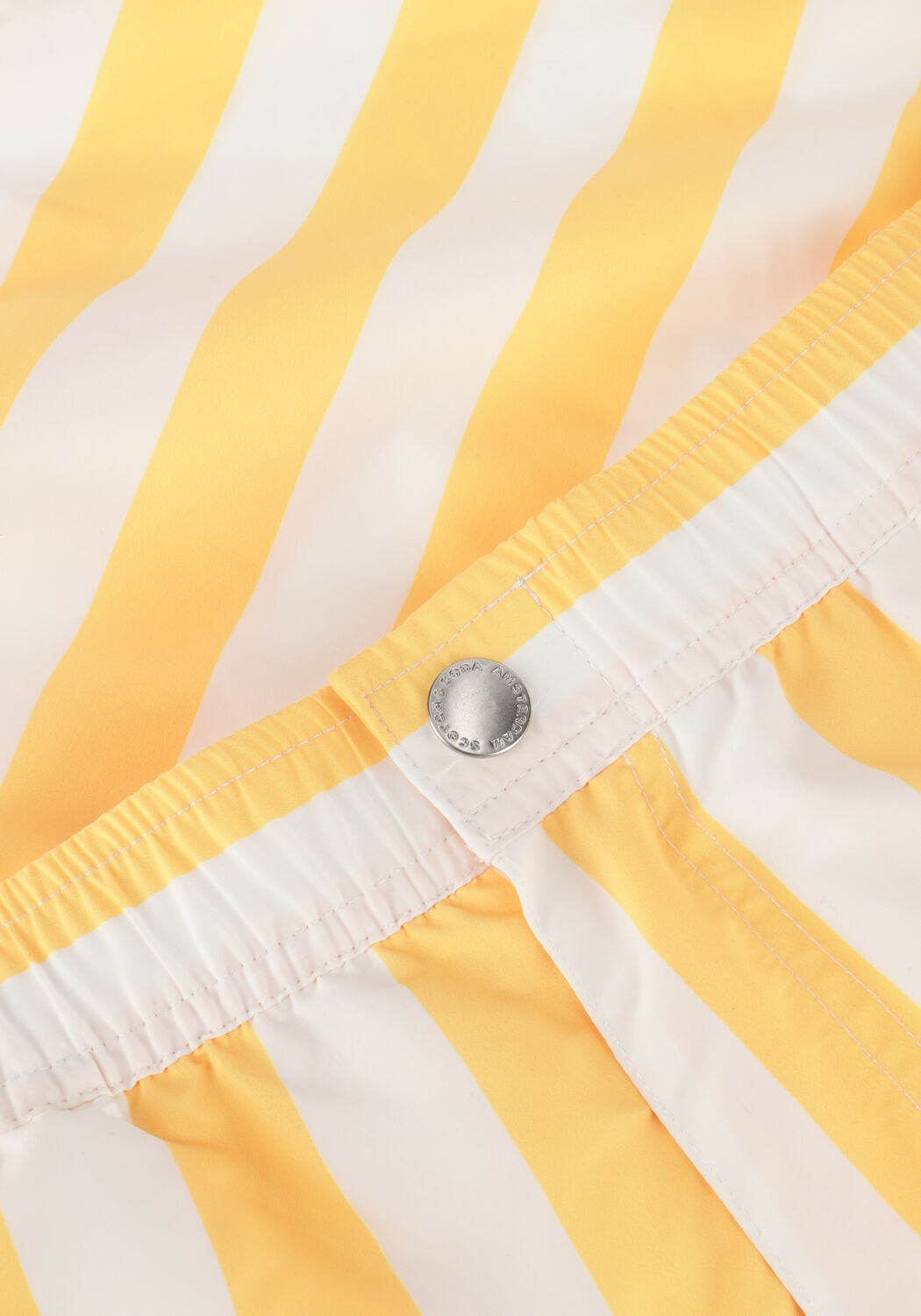 Gele SCOTCH & SODA Zwembroeken STRIPED MID-LENGTH SWIMSHORT - large