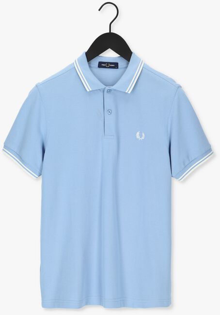 Lichtblauwe FRED PERRY Polo TWIN TIPPED FRED PERRY SHIRT - large