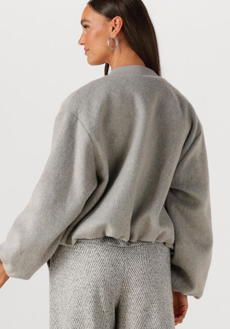 Grijze SUMMUM Mantel JACKET BOMBER CLASSIC WOOL - large