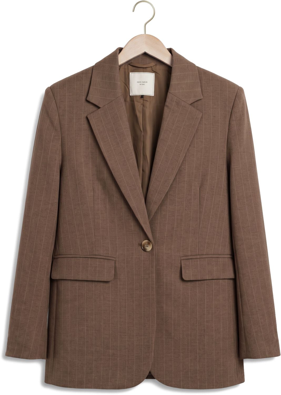 NEO NOIR Dames Blazers Gaby Pinstripe Blazer Bruin