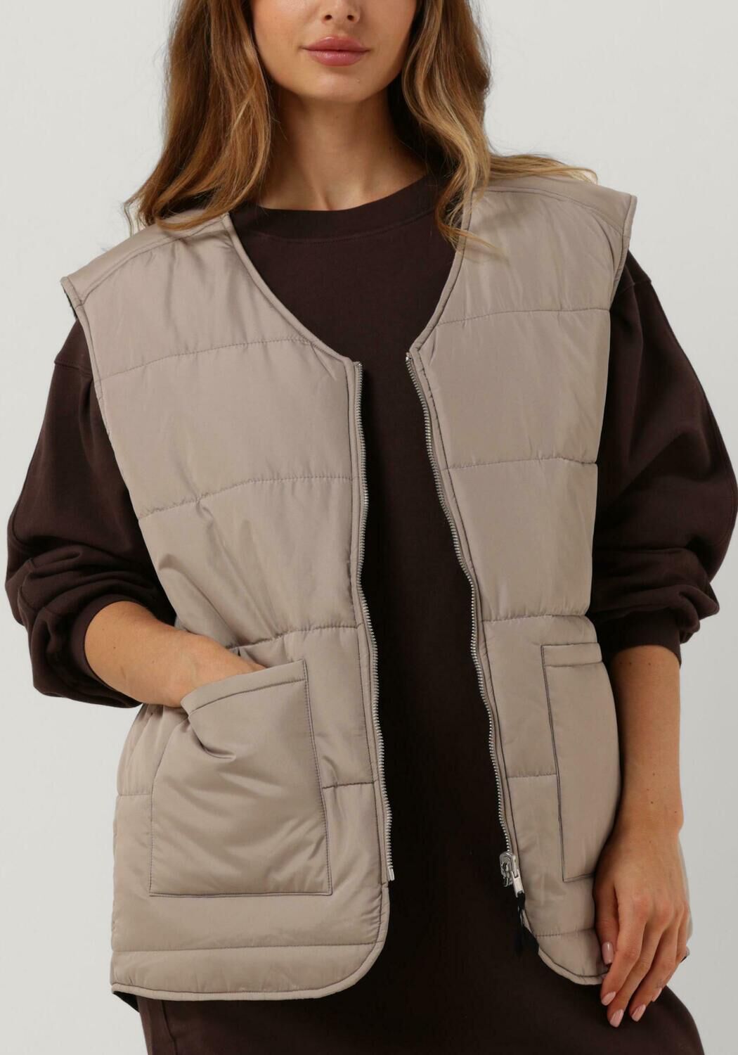 Zwarte ESM&Eacute; STUDIOS Bodywarmer KINSLEY REVERSIBLE VEST - large