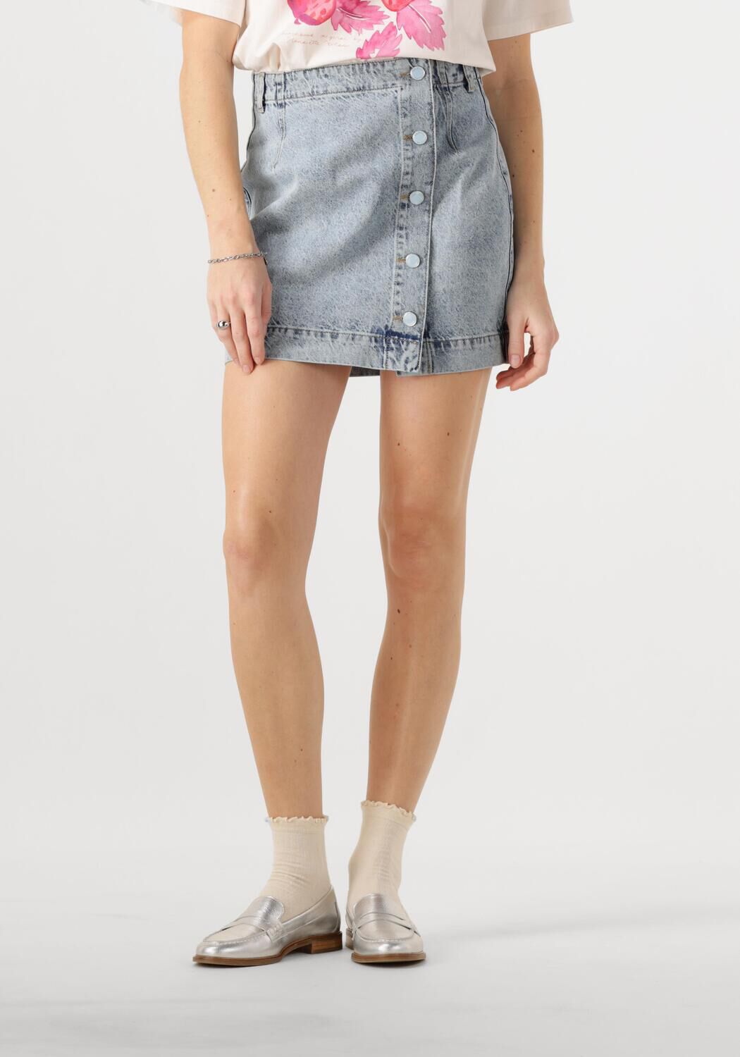 FABIENNE CHAPOT Dames Rokken Cari Denim Skirt Lichtblauw