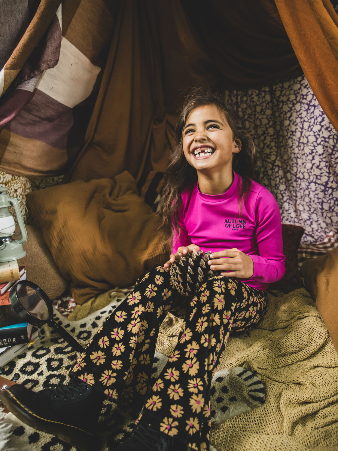 Zwarte LOOXS Little Flared broek 2531-7609 - large