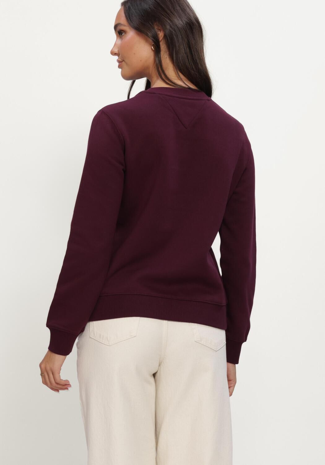 Bordeaux TOMMY JEANS Sweater TJW REG S FLAG CREW - large