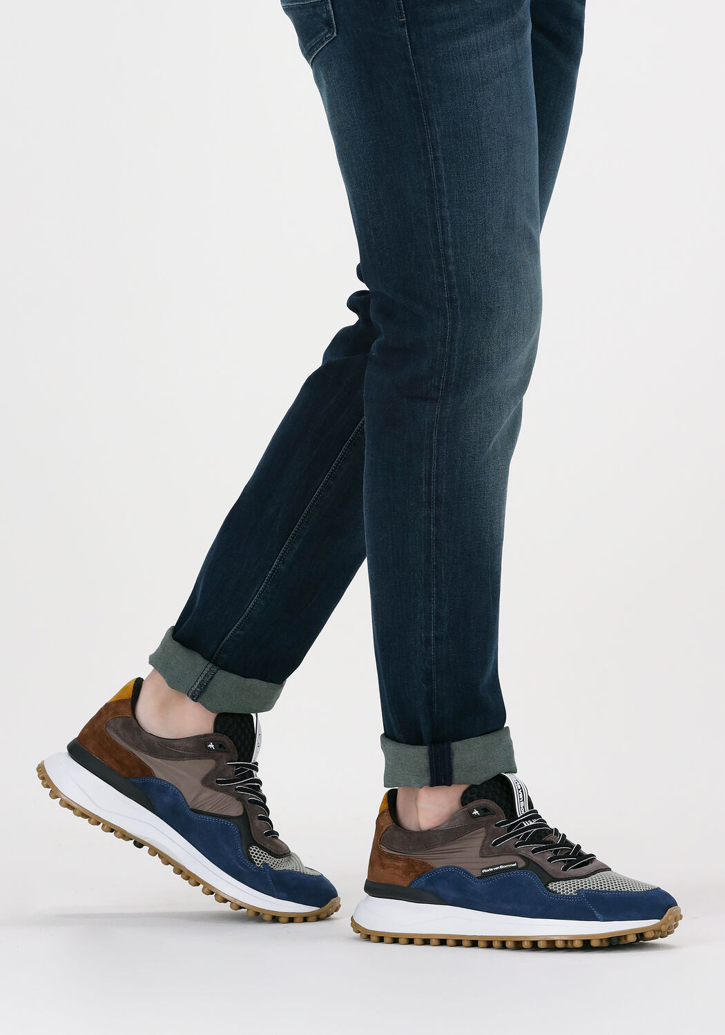 Blauwe FLORIS VAN BOMMEL Lage sneakers 16339 - large