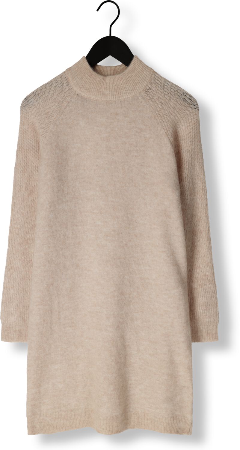 SELECTED FEMME Dames Jurken Slflulu Ls High Neck Knit Dress Beige