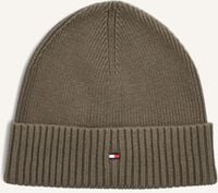 Groene TOMMY HILFIGER Muts ESSENTIAL FLAG BEANIE - medium