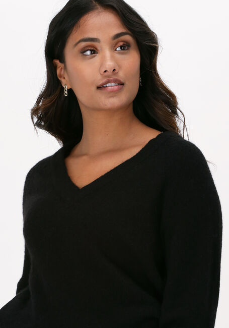 Zwarte SELECTED FEMME Trui LULU LS KNIT V-NECK B - large