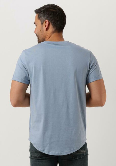 Blauwe CALVIN KLEIN T-shirt BADGE TURN UP SLEEVE - large