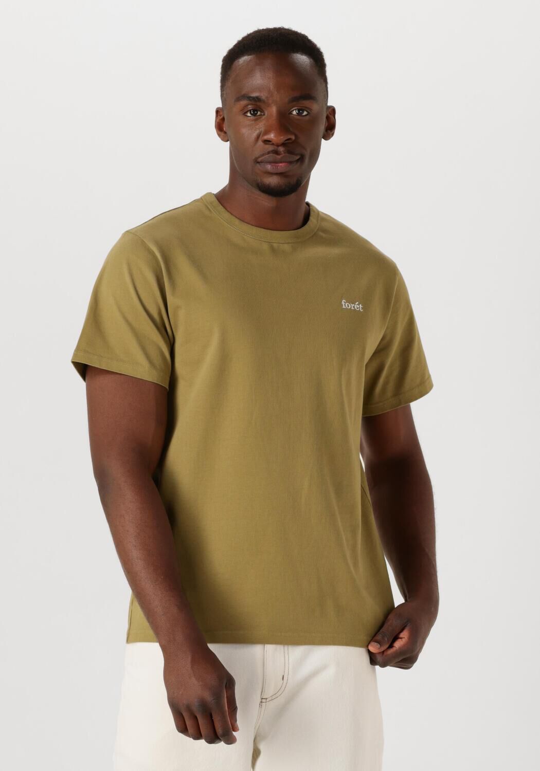 FORÉT Forét Heren Polo's & T-shirts Oak T-shirt Groen