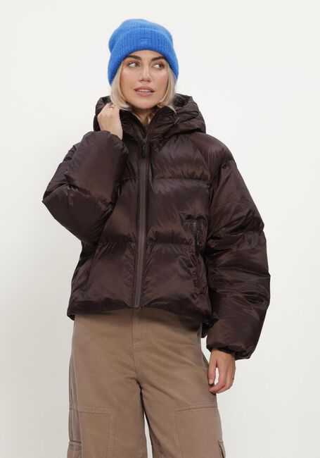 Bruine WITHBLACK Gewatteerde jas WBLEMMA SHORT DOWN PUFFER JKT - large