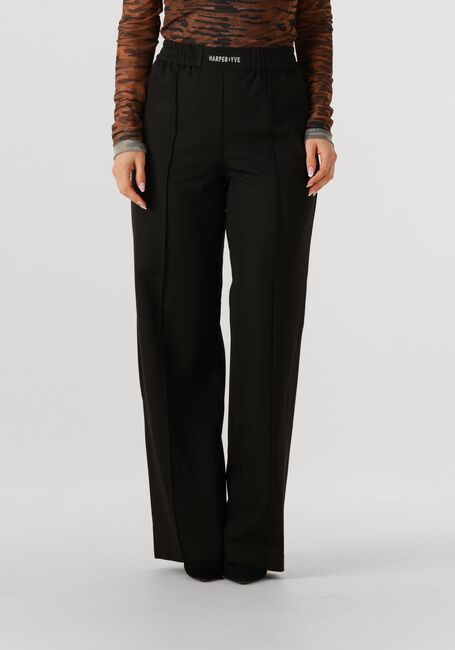 Zwarte HARPER & YVE Wijde broek DORA-PA - large