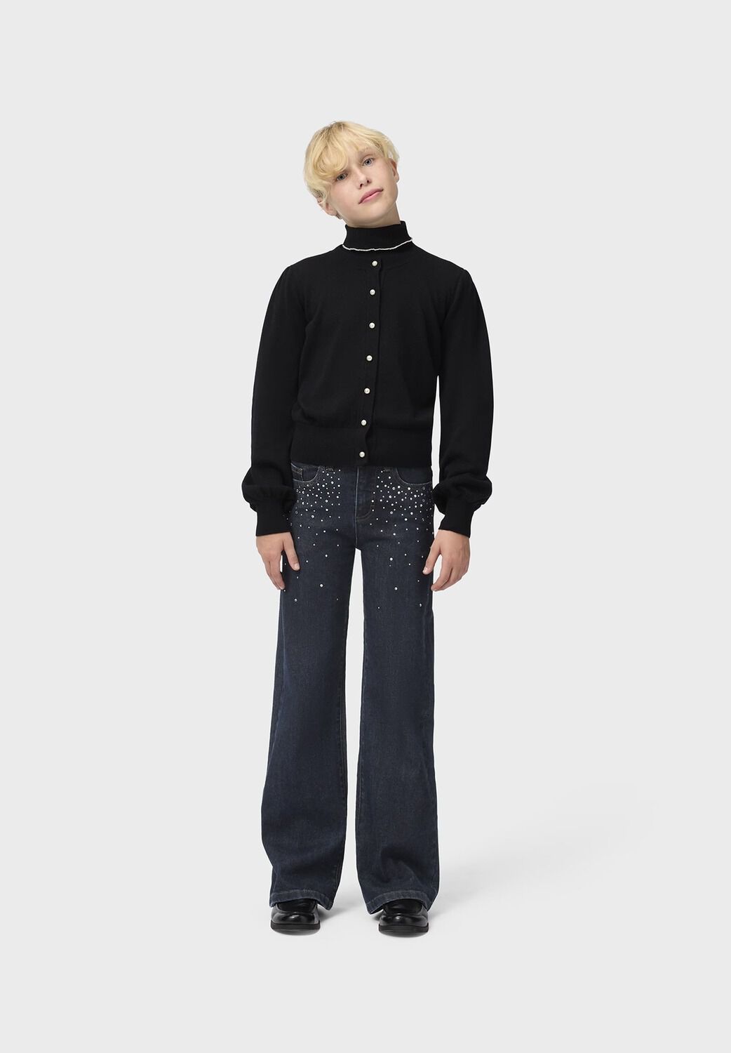 Donkerblauwe MOLO Wide jeans ASTA - large