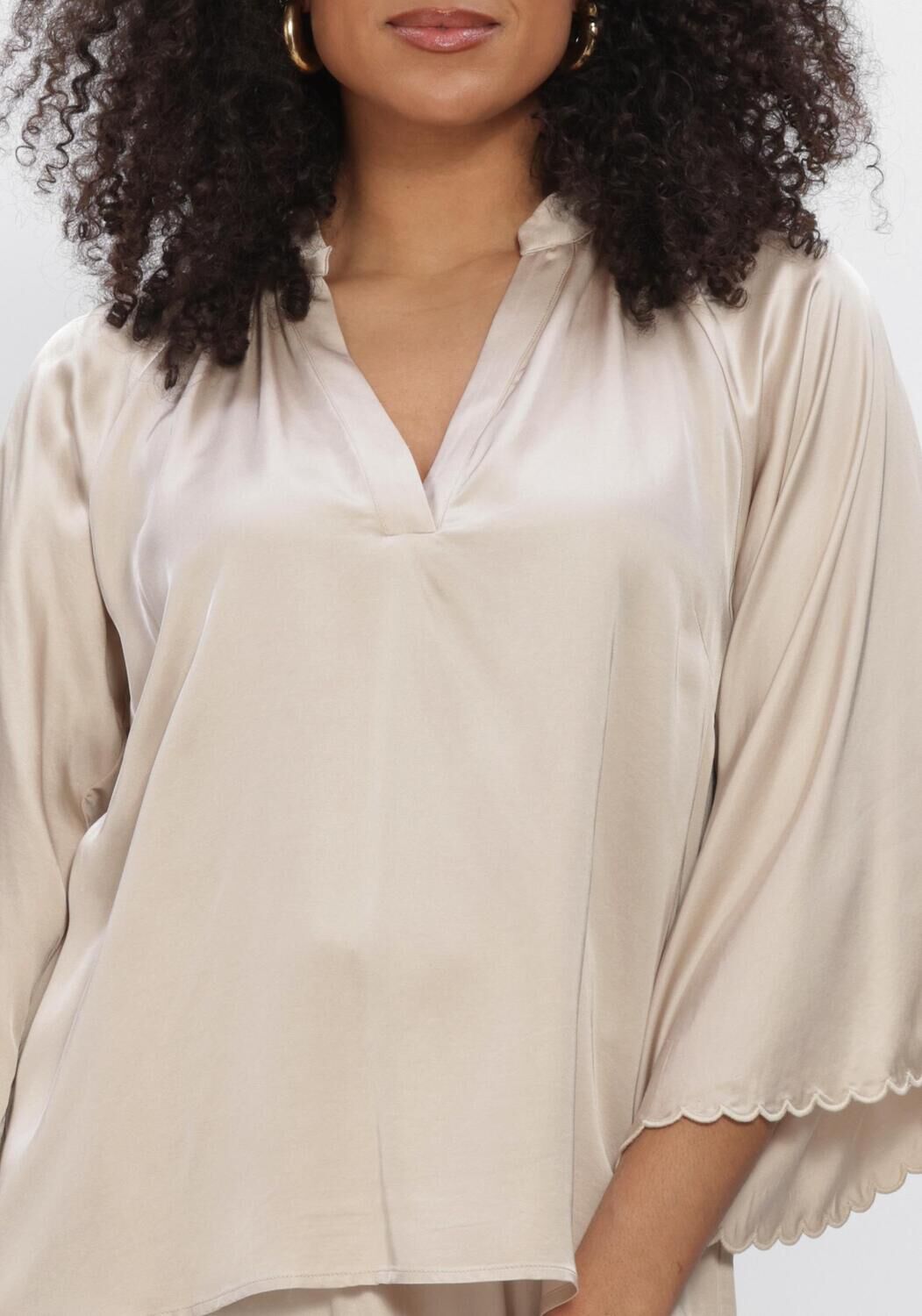 Beige BRUUNS BAZAAR Blouses WECKIABBWINNY BLOUSE - large
