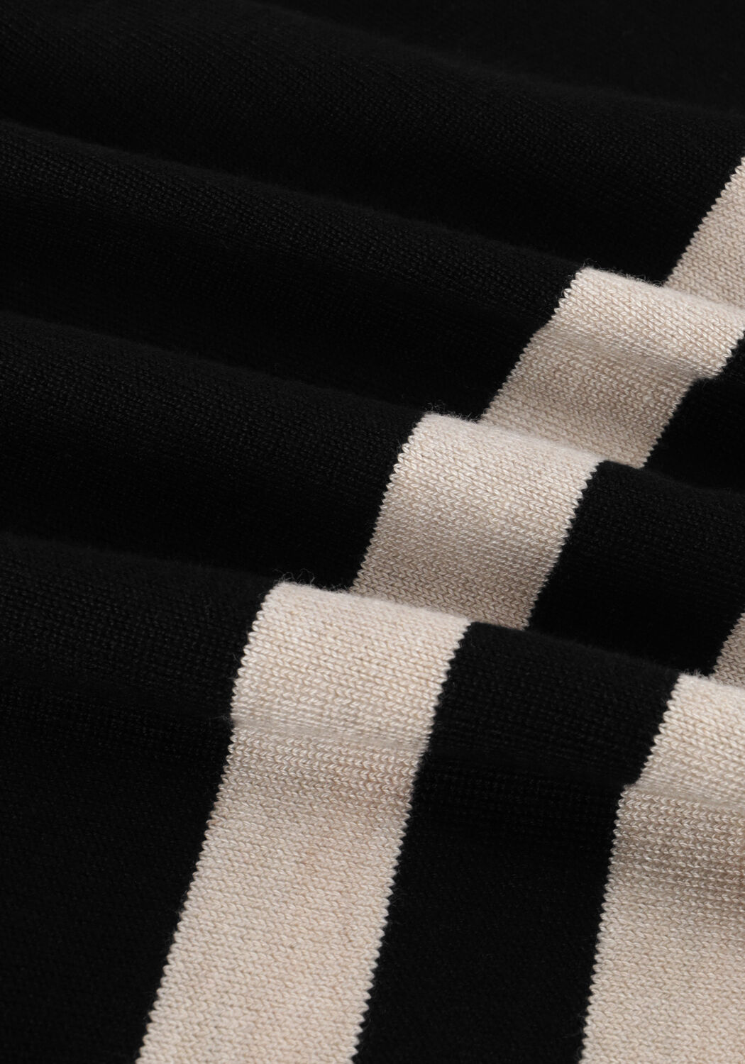 Zwarte MINUS Trui PERLA STRIPED KNIT PULLOVER - large