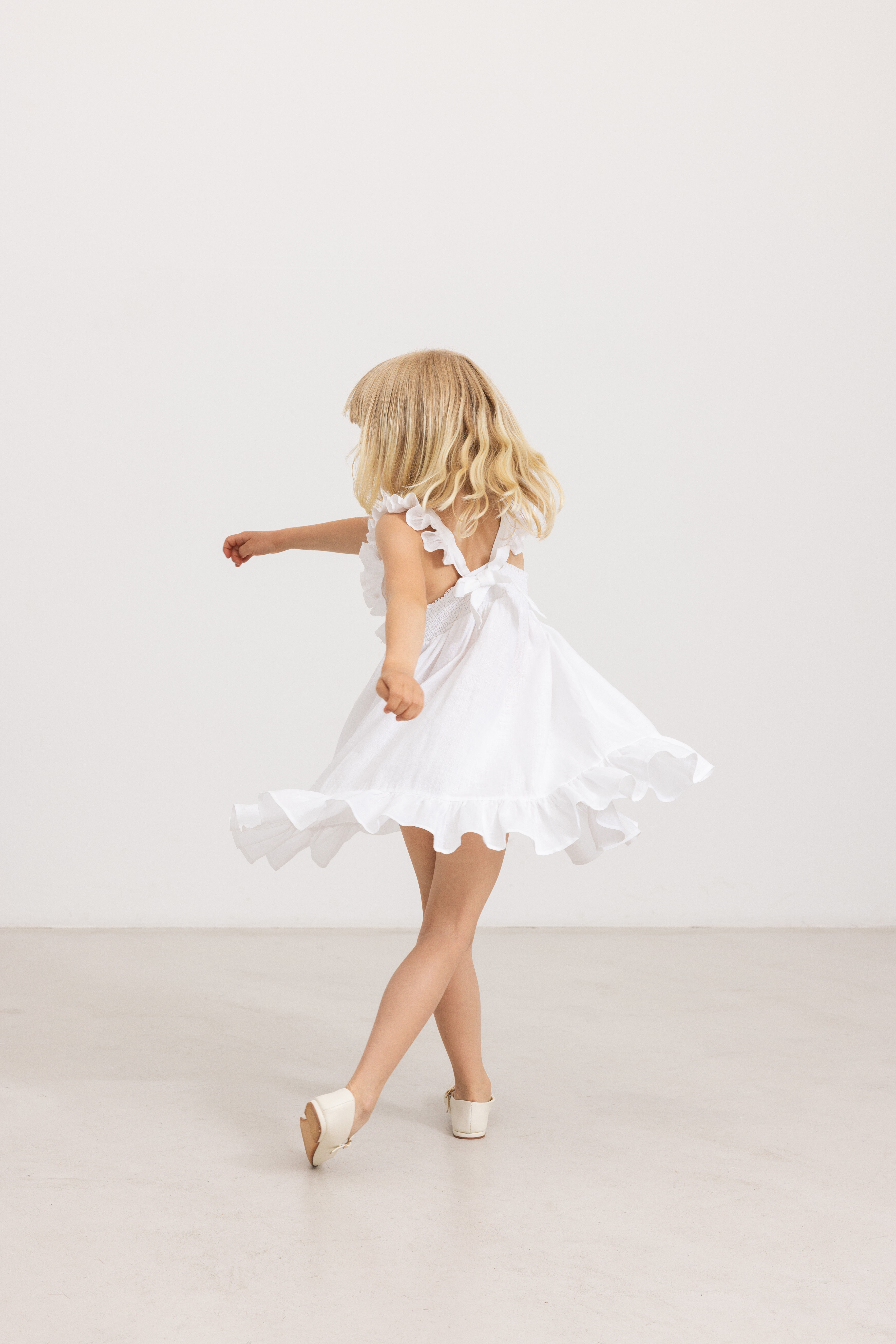 MARMAR COPENHAGEN Meisjes Jurken Danita Frill Wit