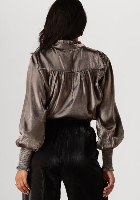 Bruine NUKUS Blouses MARBELLA BLOUSE SHINY - large