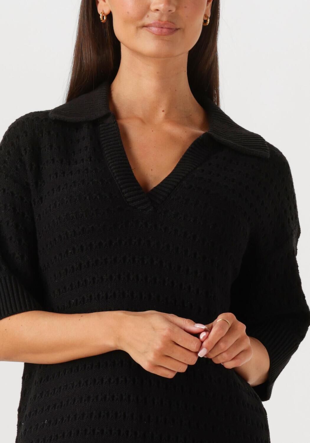 Y.A.S. Dames Jurken Yascibyl 2 4 Long Knit Dress Zwart