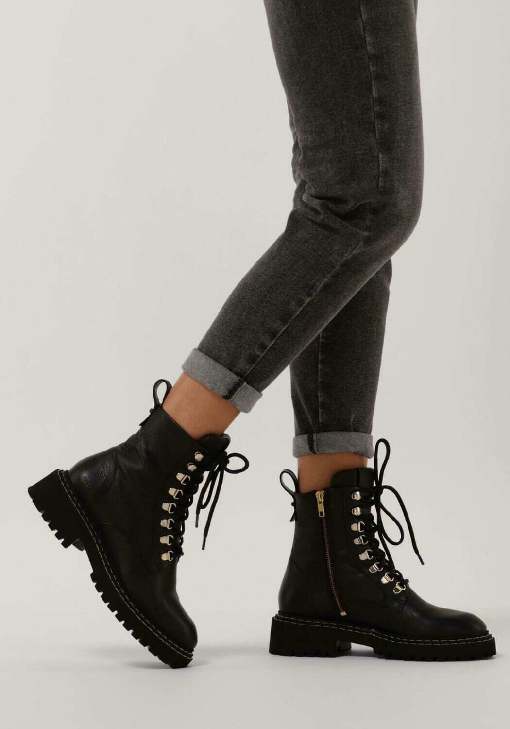 Zwarte NUBIKK Veterboots FRANKIE JUNE | Omoda