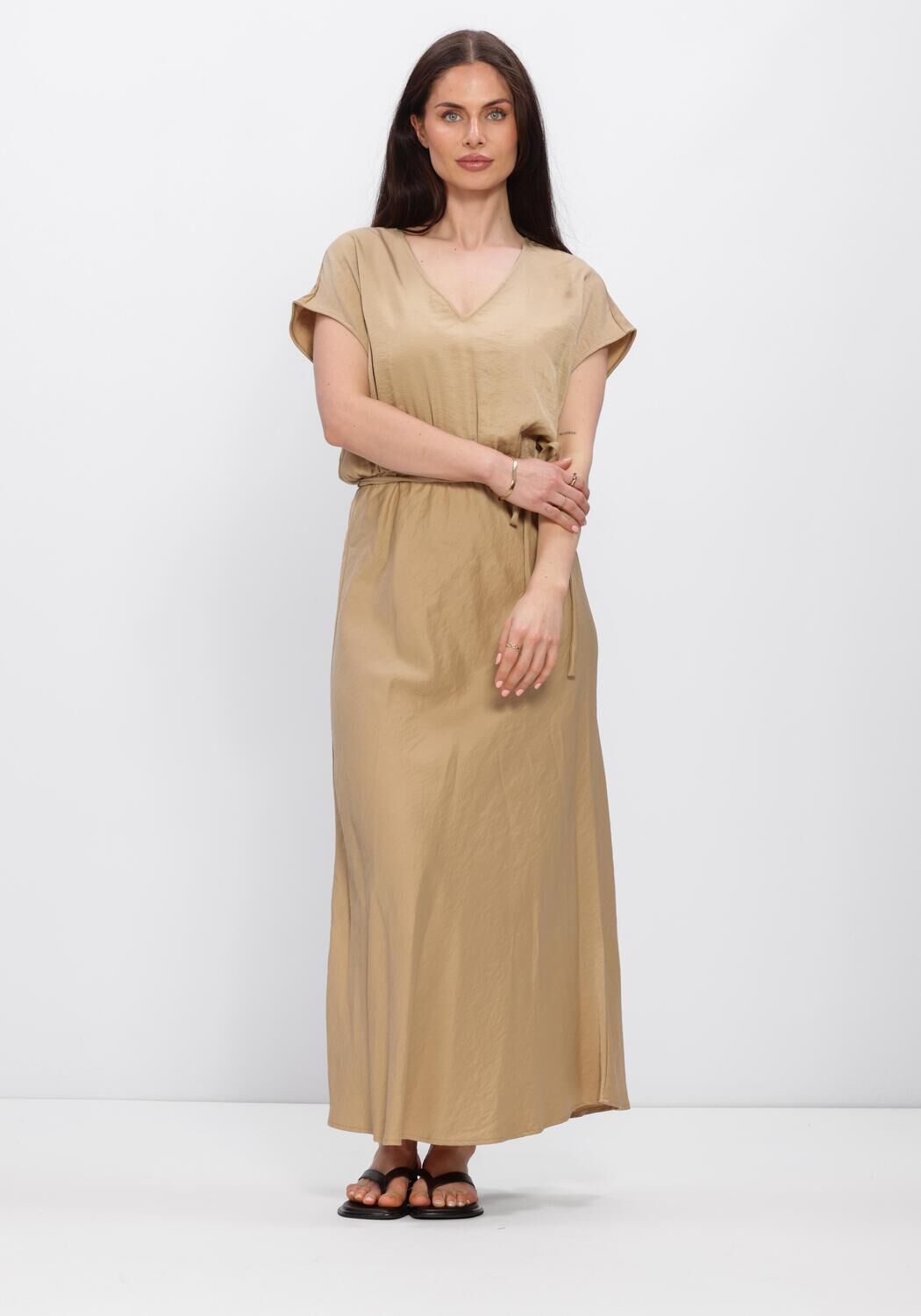 Beige BEAUMONT Maxi jurk AYMEE DRESS - large