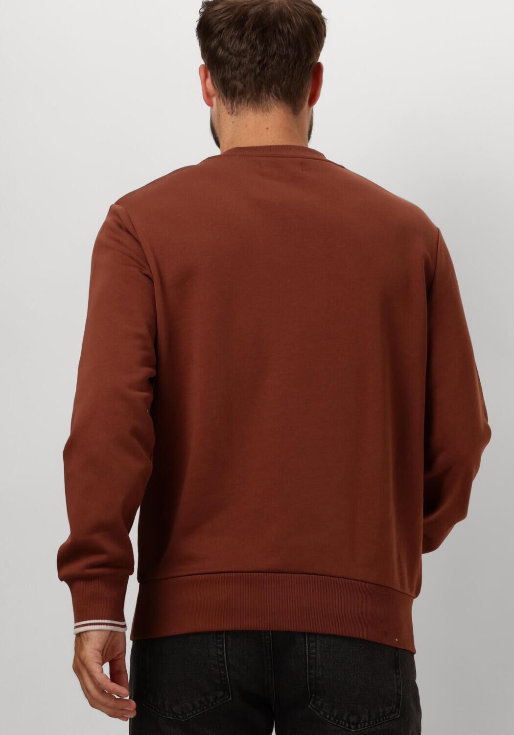 FRED PERRY Heren Truien & Vesten Crew Neck Sweatshirt Roest