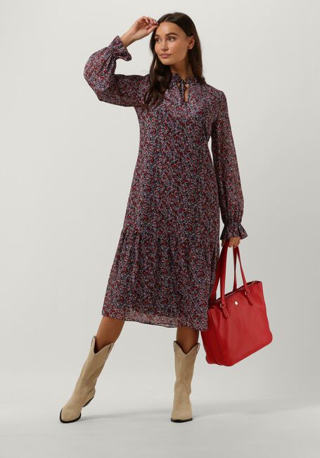 Paarse CATWALK JUNKIE Midi jurk DR RIVER FLOWER - large