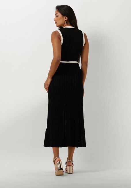 Zwarte LIU JO Midi jurk CREPE FANCY LADY DRESS - large