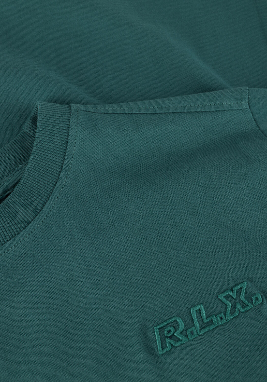 Groene RELLIX T-shirt OVERSIZED T-SHIRT EMBROIDERY - large