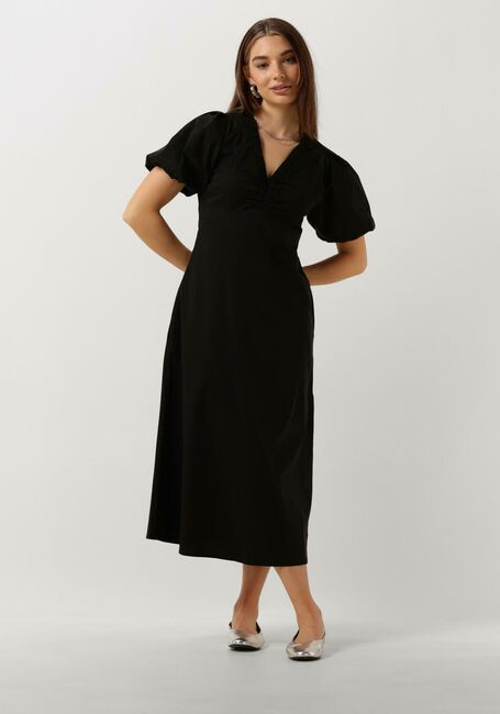 Zwarte NEO NOIR Maxi jurk ILLANA POPLIN DRESS - large