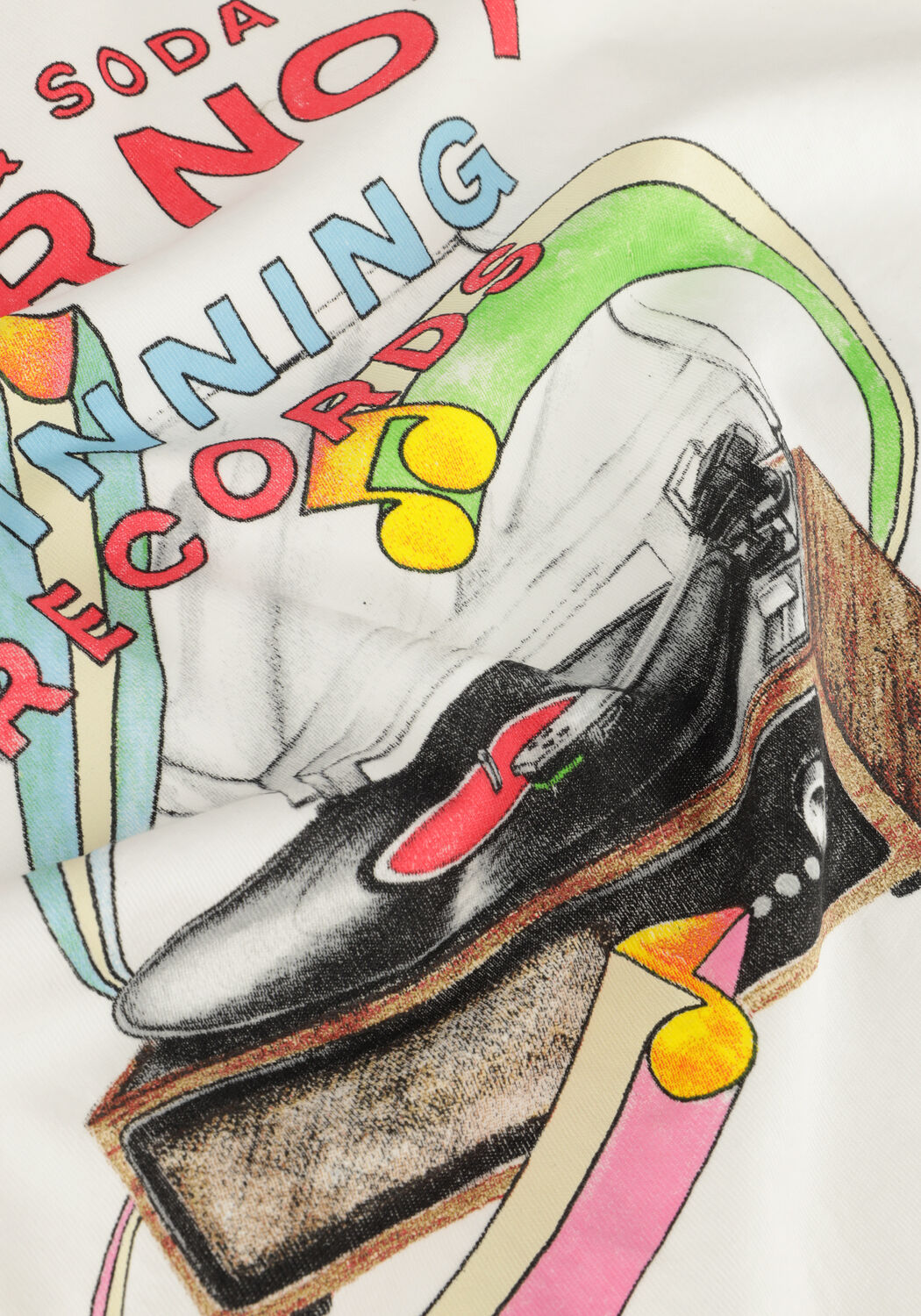 Witte SCOTCH & SODA T-shirt COTTON IN CONVERSION ARTWORK T-SHIRT - large