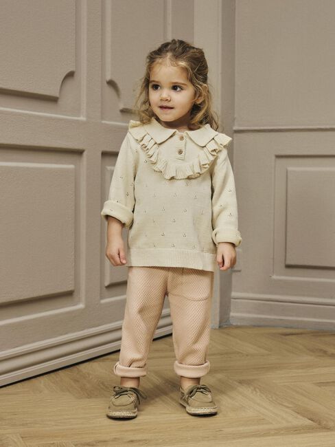 Ecru LIL' ATELIER Trui NMFNAKITA LS LOOSE KNIT LIL - large