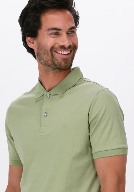 Groene CALVIN KLEIN Polo LIQUID TOUCH SLIM POLO - large