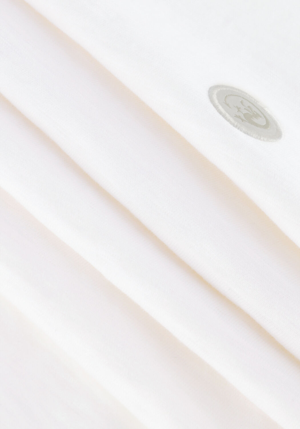 Witte CAST IRON T-shirt SHORT SLEEVE R-NECK ORGANIC COTTON SLUB ESSENTIAL - large