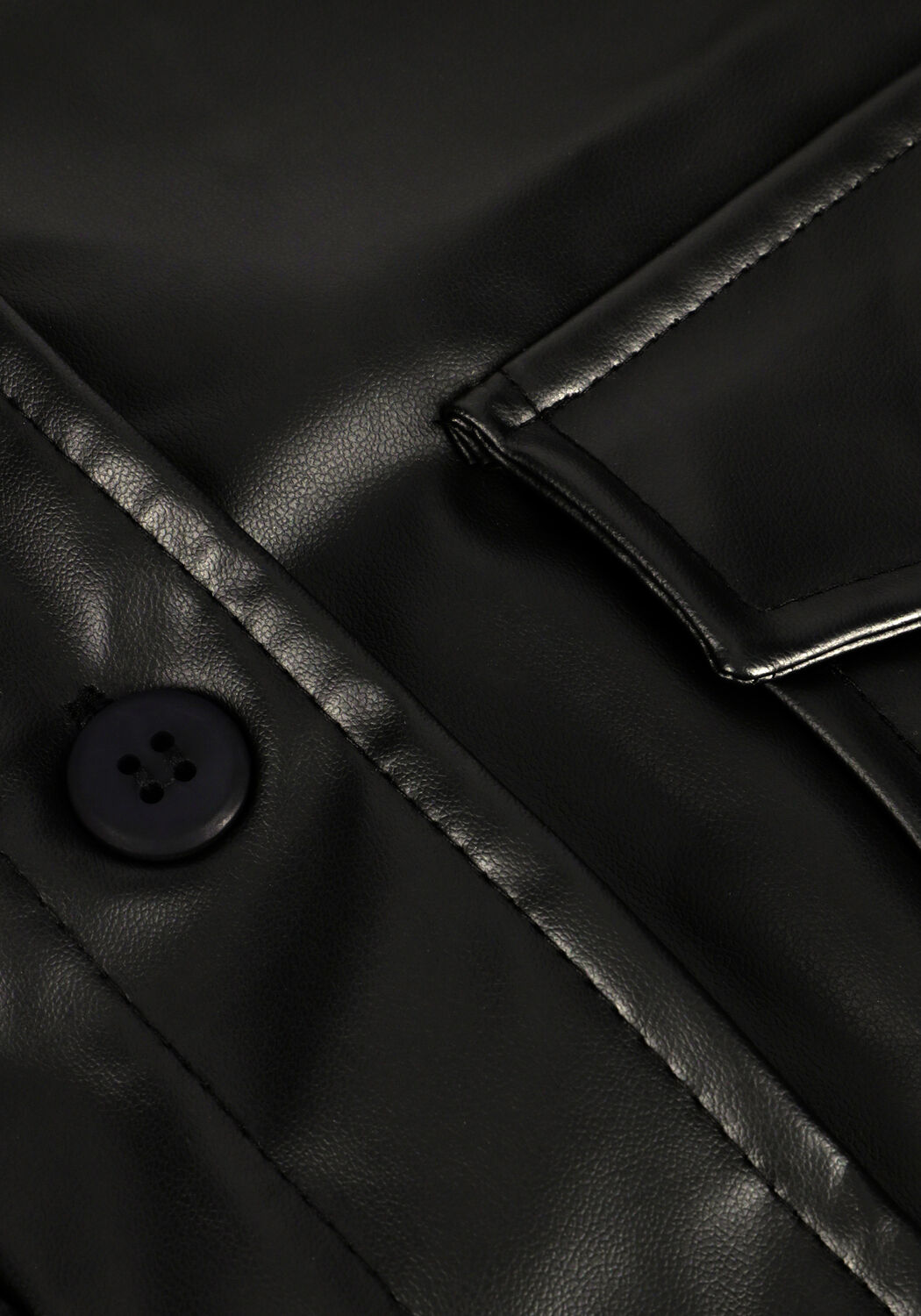 Zwarte JANSEN AMSTERDAM Leren jas VILOU - large