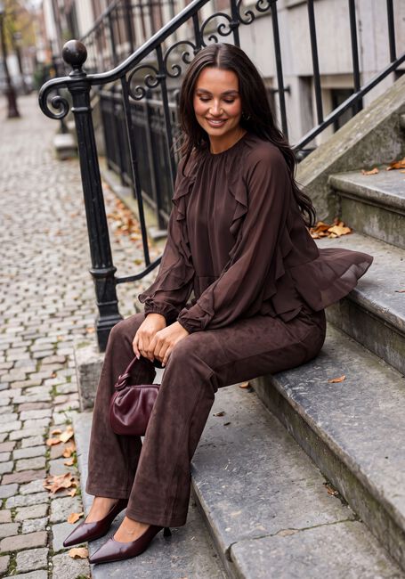 Bruine Y.A.S. Blouses YASMILVA LS TOP - large