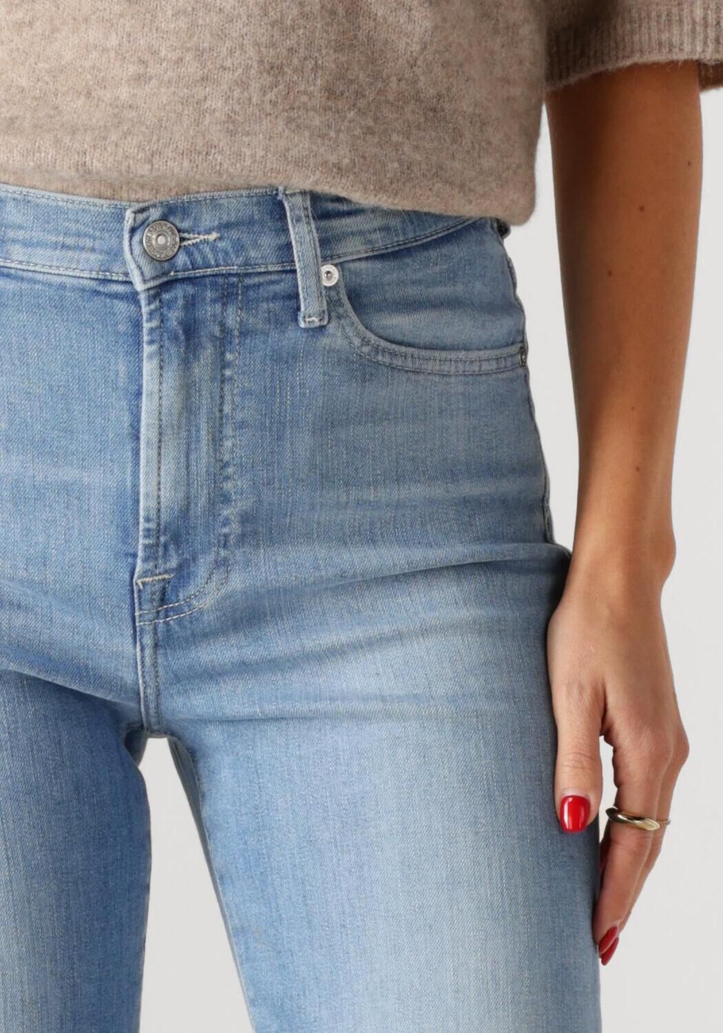 7 FOR ALL MANKIND Dames Jeans Modern Dojo Bloom Lichtblauw