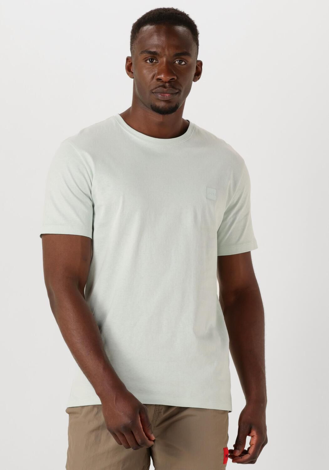 Boss Orange T-shirt Tales met boss-borduursel op de borst