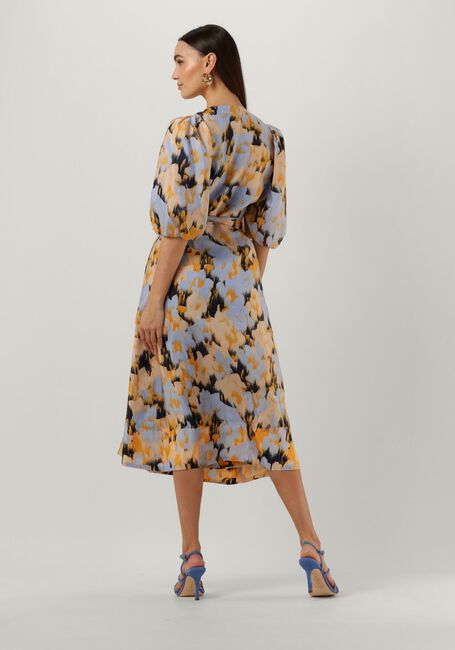 Blauwe SECOND FEMALE Midi jurk MARIGOLD WRAP DRESS - large