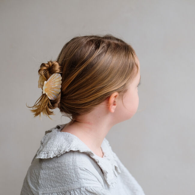 Creme Mimi & Lula Haaraccessoires SHELL CLAW CLIP - large