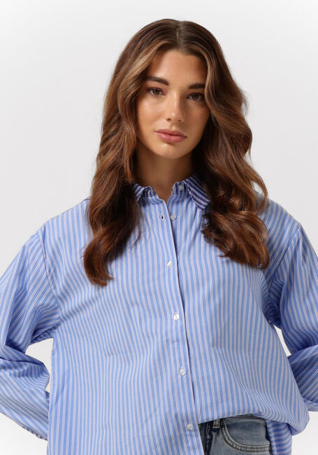 Lichtblauwe MODSTR&Ouml;M Blouses ANDY SHIRT - large