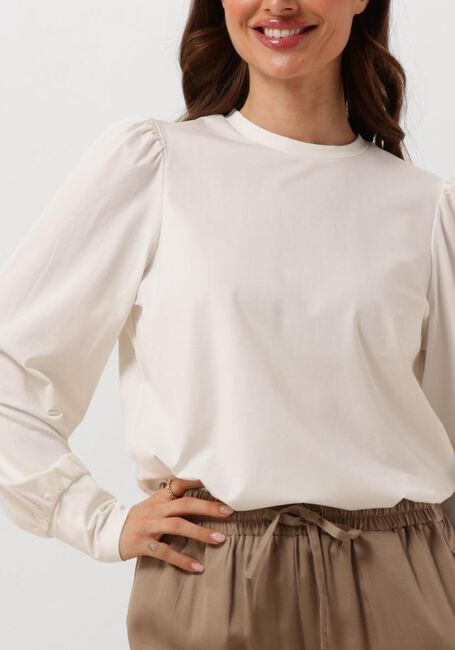 Witte OBJECT Tops & T-shirts OBJCAROLINE L/S TOP NOOS - large