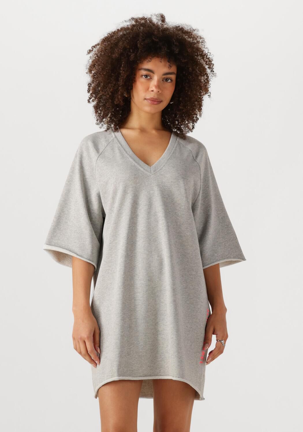 ALIX THE LABEL Dames Jurken Knitted Sweat Dress Grijs