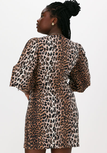 Bruine CATWALK JUNKIE Mini jurk DR WILD LEOPARD MINI - large