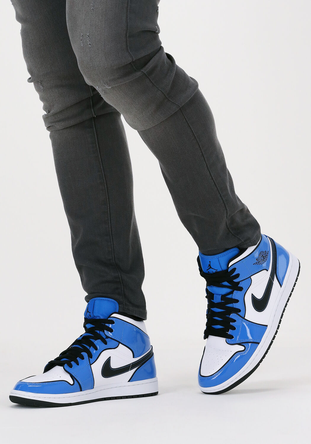 Jordans blauw glans sales