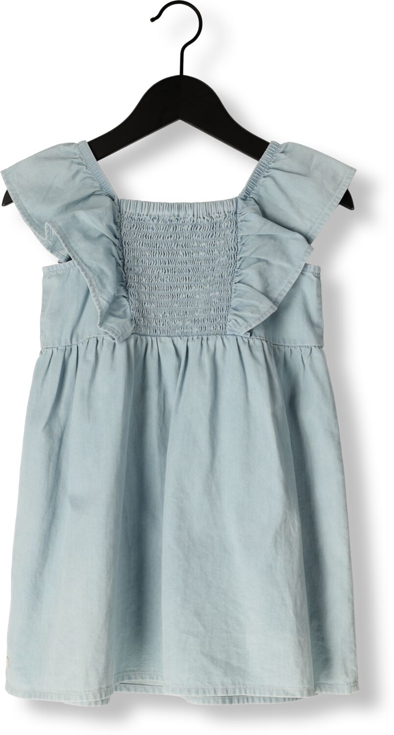 DAILY7 Meisjes Jurken Ruffle Dress Sleeveless Lichtblauw